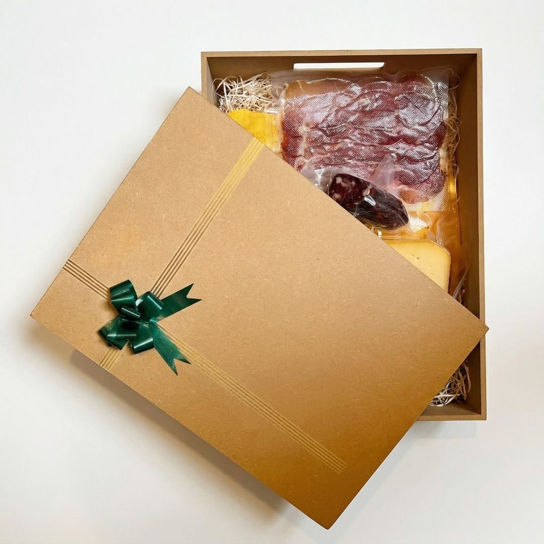 Personalizamos, tarjeta con dedicatoria, tapa de la caja de madera, nos adaptamos al branding de las empresas.