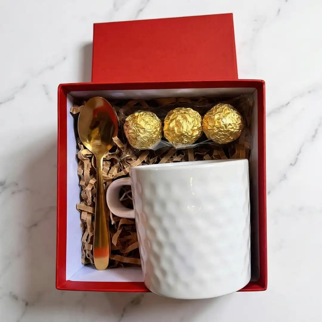 regalo empresarial premium con cuchara dorada